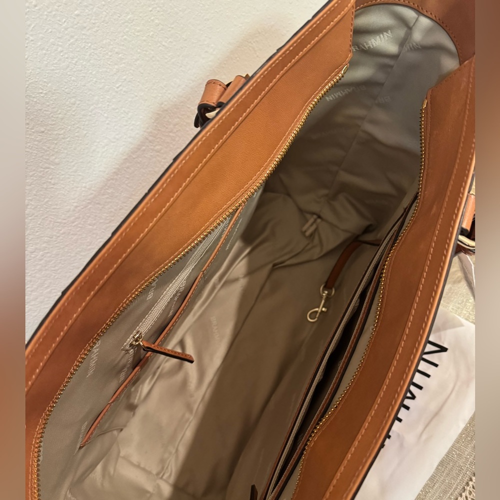 Brahmin Tan Nelani Leather Handbag NWT (see description) - Picture 4 of 15